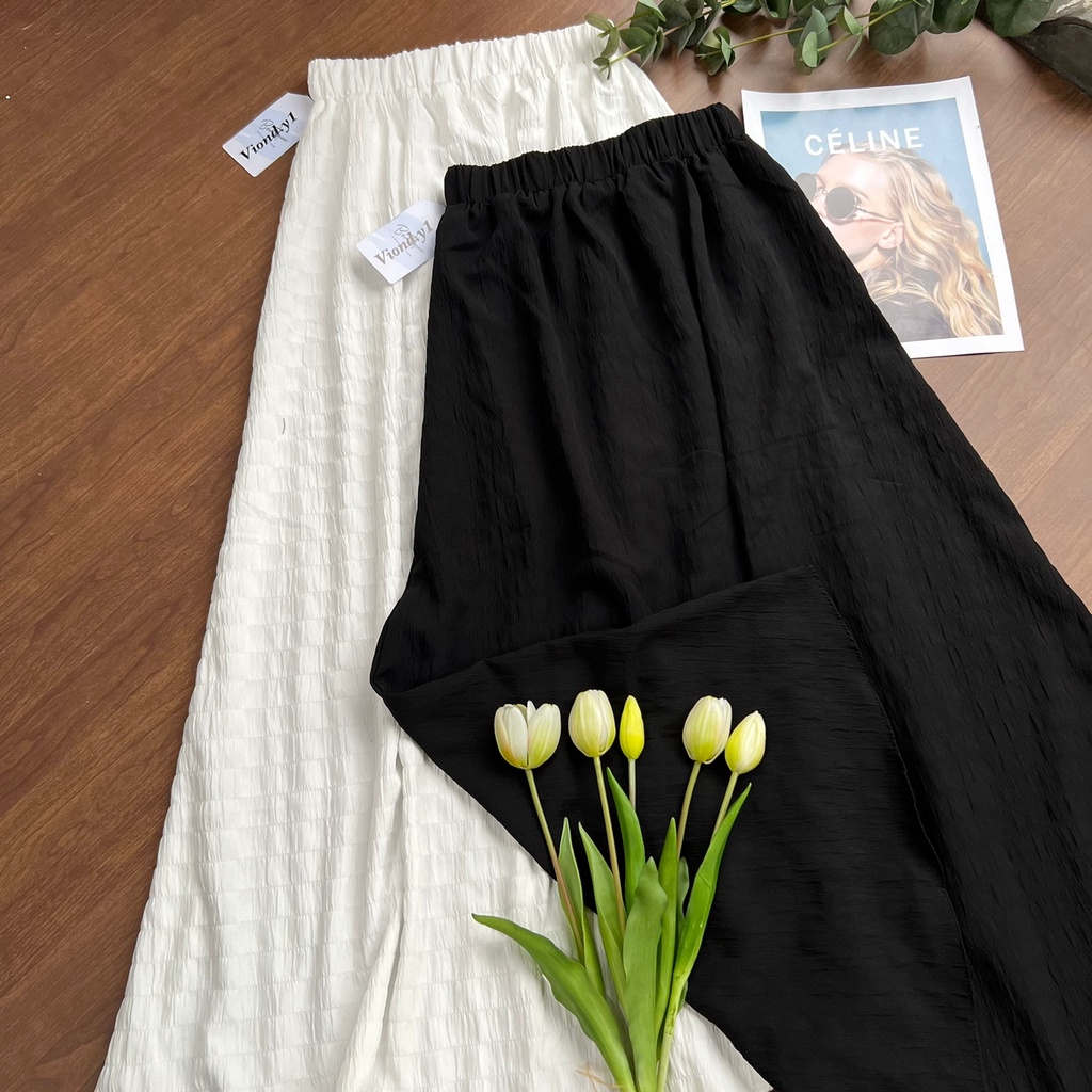 Longskirt korea Rok wanita rok panjang maxi Plain