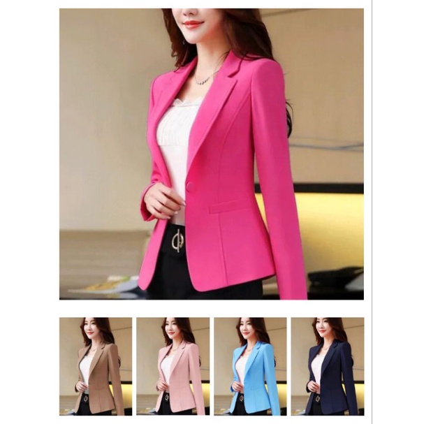 Blazer Kerja Wanita / Jas Blazer Cewek Terbaru / Jas Formal / Blazer Kantor