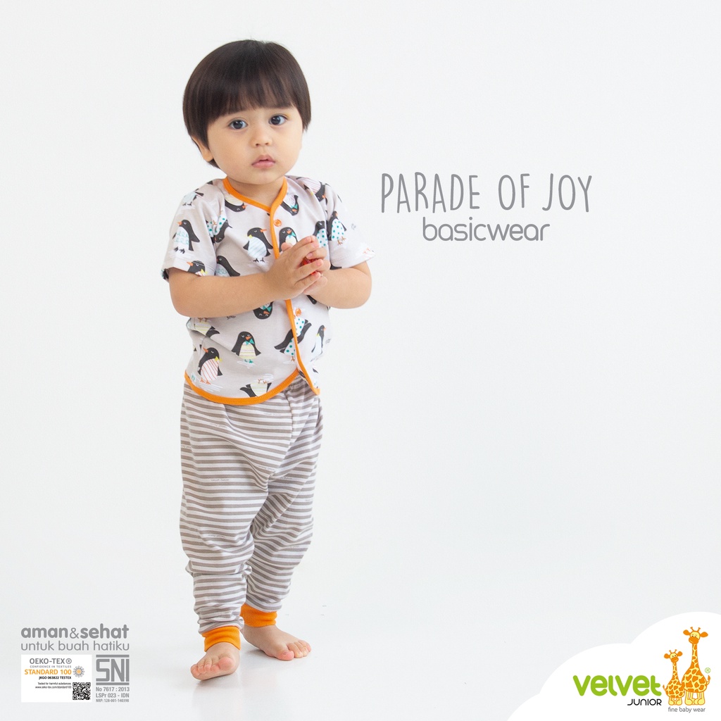 Velvet Junior Baju Anak KC Tengah Pendek Cln Panjang - BasicWear Parade Of Joy