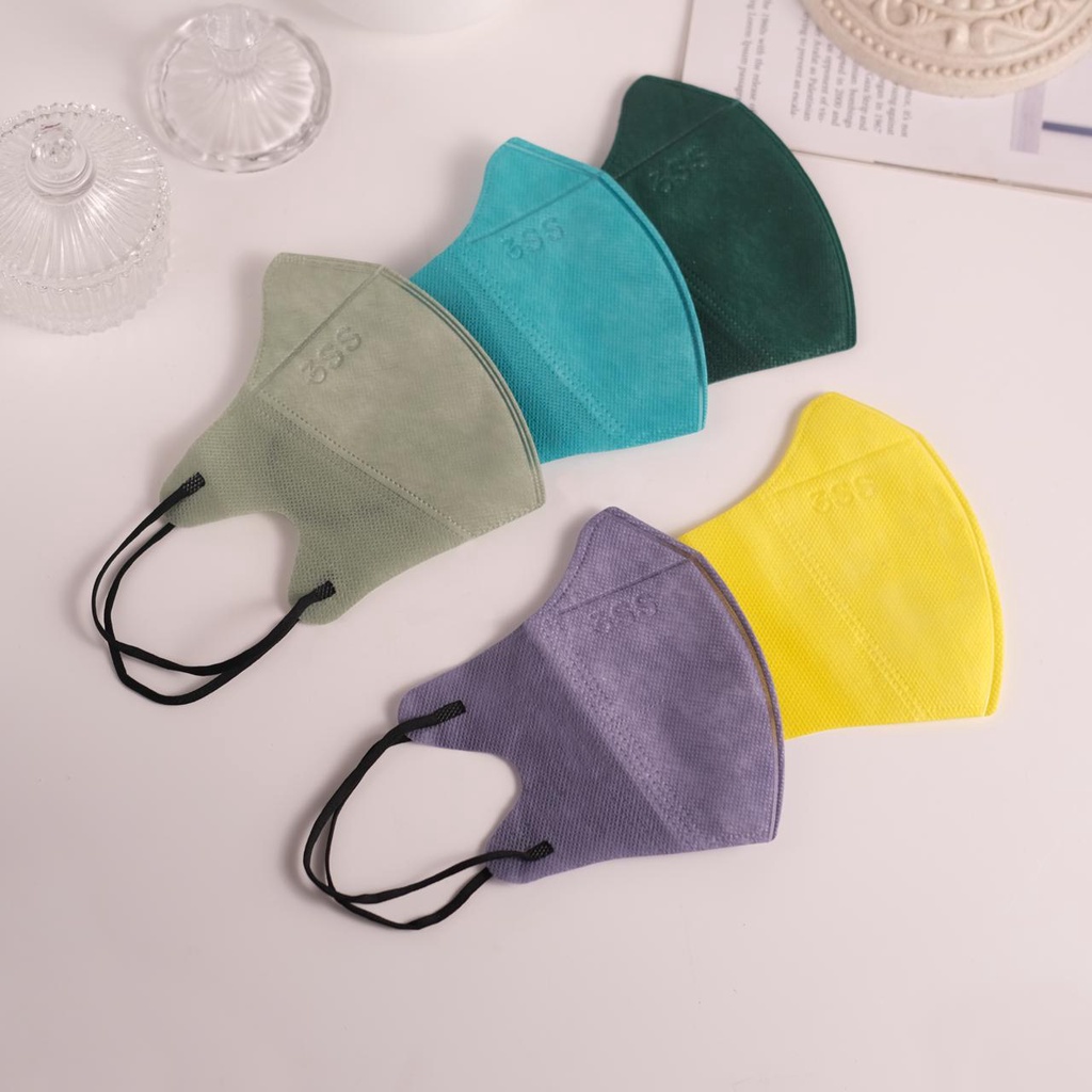 MASKER DUCKBILL WARNA 3SS 4PLY ISI 10PCS