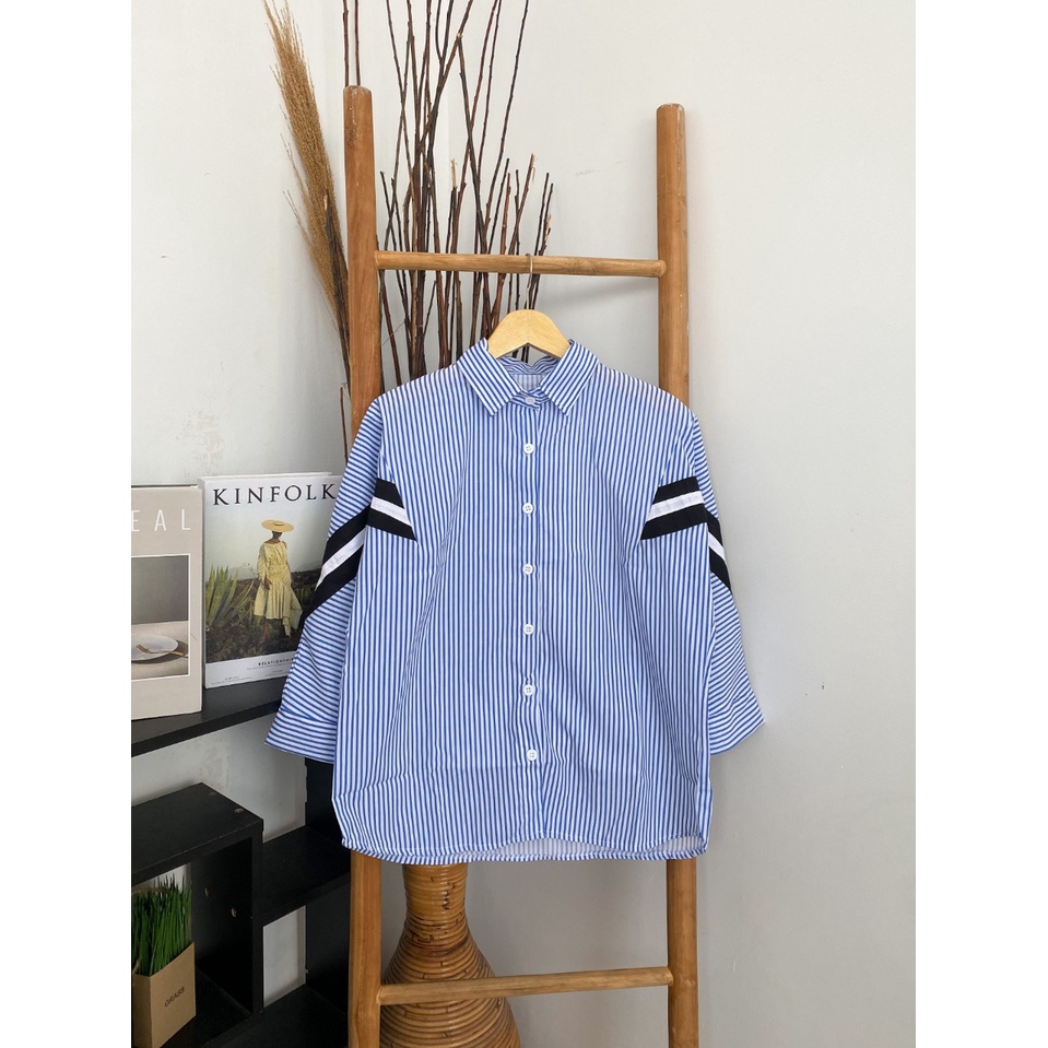 SAMMIE STRIPE SHIRT / KOREAN STYLE / SHIRT KASUAL / KEMEJA TERMURAH