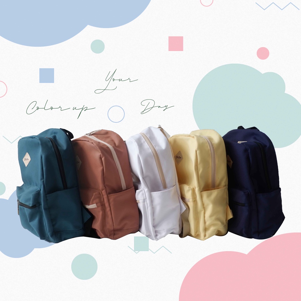 TAS RANSEL DUALO PUNGGUNG BAG SEKOLAH TRAVEL TRAVELLING LAPTOP BACKPACK KANVAS CANVAS SERBAGUNA WATERPROOF WATER RESISTANT PRIA WANITA ANAK SD SMP SMA KULIAH UNIVERSITAS ANTI HUJAN AIR ANTIBARET ANTIMALING