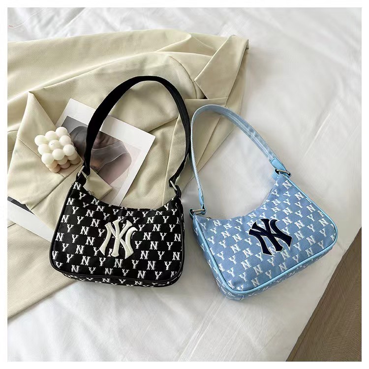 BJ63673 - BLACK/BLUE/KHAKI - TAS TOTE SLEMPANG NY BEST SELLER WANITA FASHION IMPORT MODIS ELEGAN TERMURAH TERLARIS TERBARU BAGSTORE JAKARTA TAS BATAM ZC3673