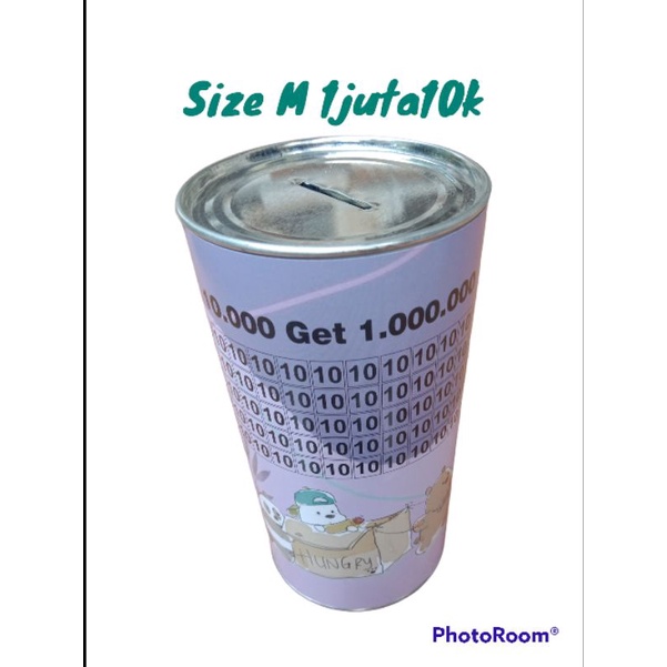 CELENGAN TARGET PERMANEN SIZE M TARGET 1 JUTA ISIAN 10 K TABUNGAN CELENGAN TARGET PERMANEN