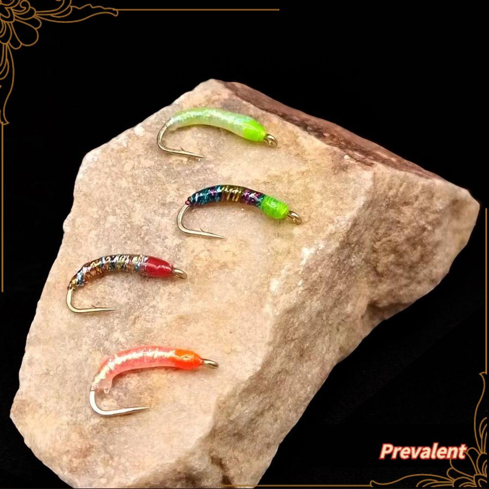 Preva 10PCS Pengait Nymph Sisik Ikan18# Sharp Hook Umpan Fly Hook