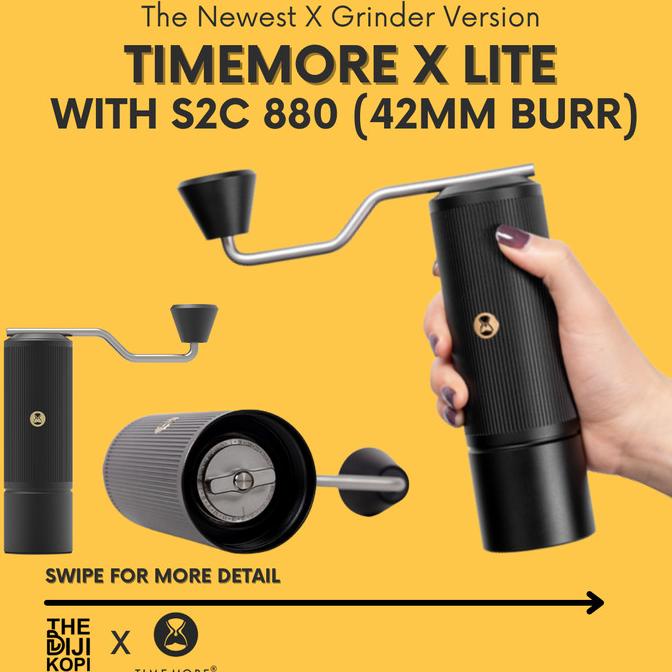 GRINDER KOPI TIMEMORE CHESTNUT X LITE COFFEE GRINDER S2C 880 BURR stok ada terus