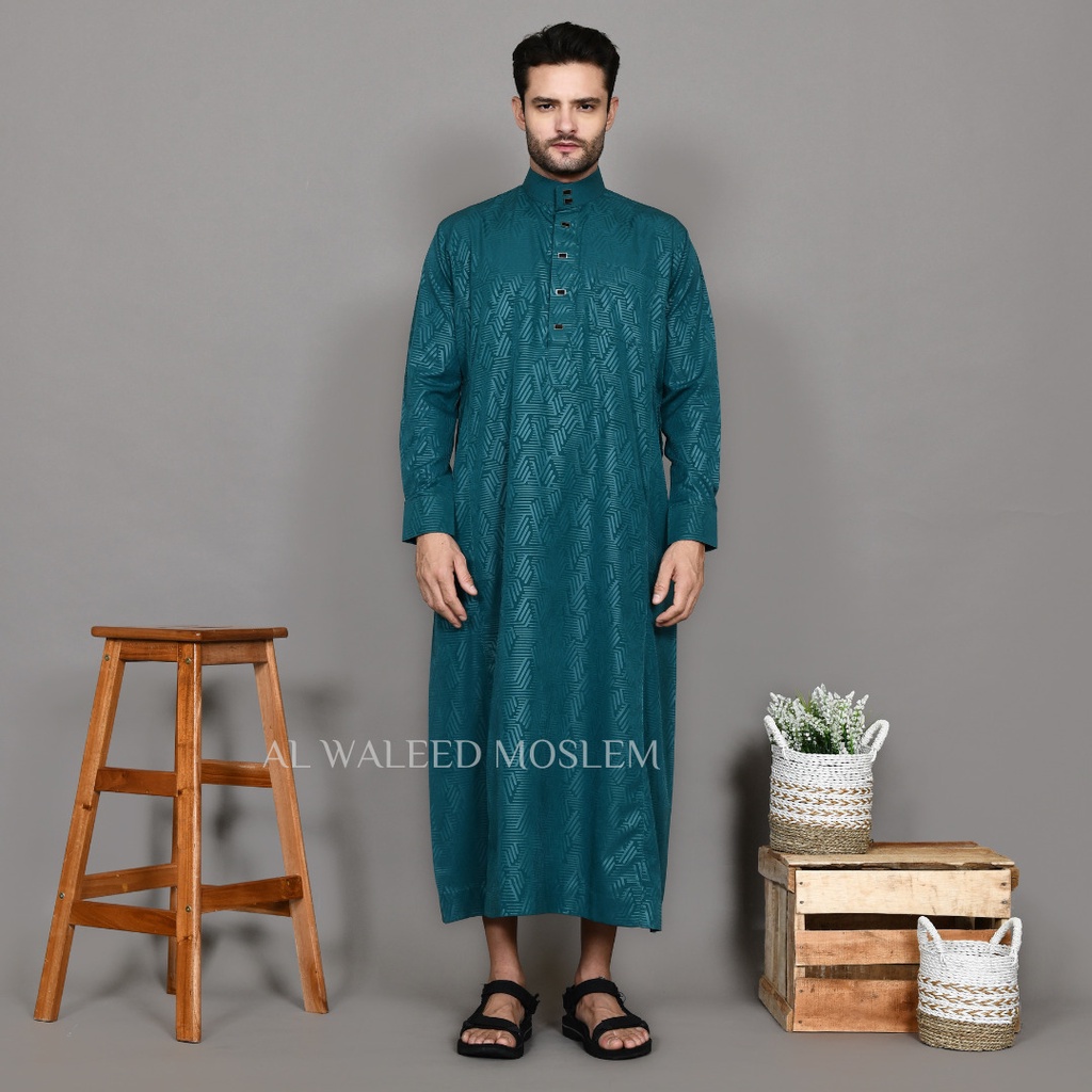 Jubah Pria/Baju Gamis Motif Emboss Terabru/Jubah Muslim