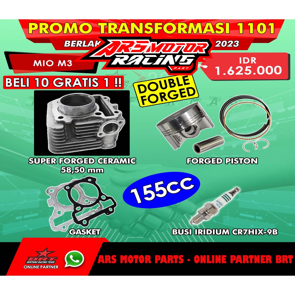 BLOK PISTON BRT CERAMIC 58,50 MM MIO M3 - MIO Z - FINO 125 - SOUL GT 125 - FREEGO 125