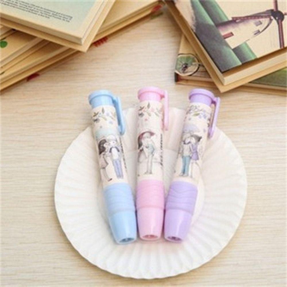 [Elegan] Eraser Fashion Novelty Pen Type Siswa Anak Hadiah Alat Tulis Bentuk Pulpen Eraser