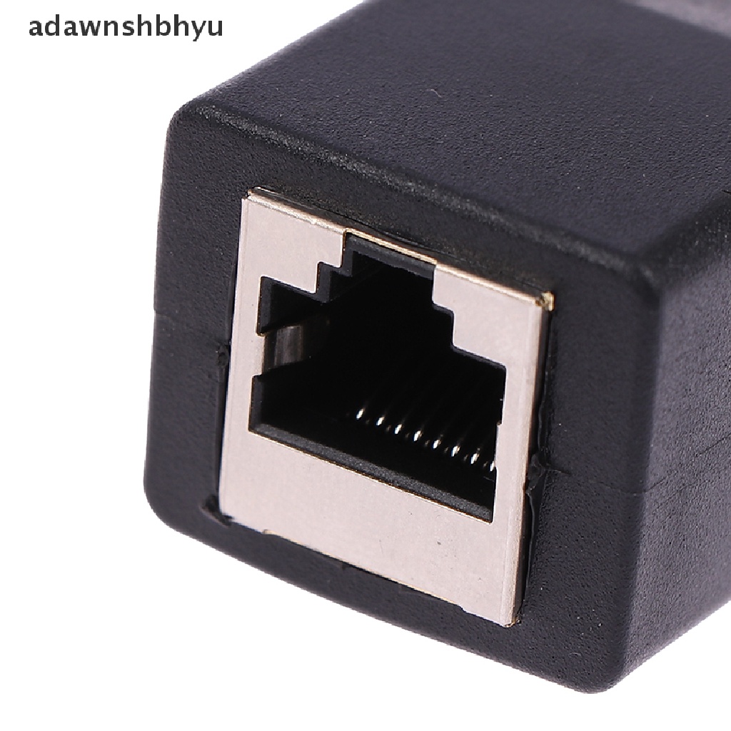 Adawnshbhyu 1Pc DB9 RS232 Male/Female to RJ45 Female Adaptor COM Port to LAN Ethernet Port Converter ID