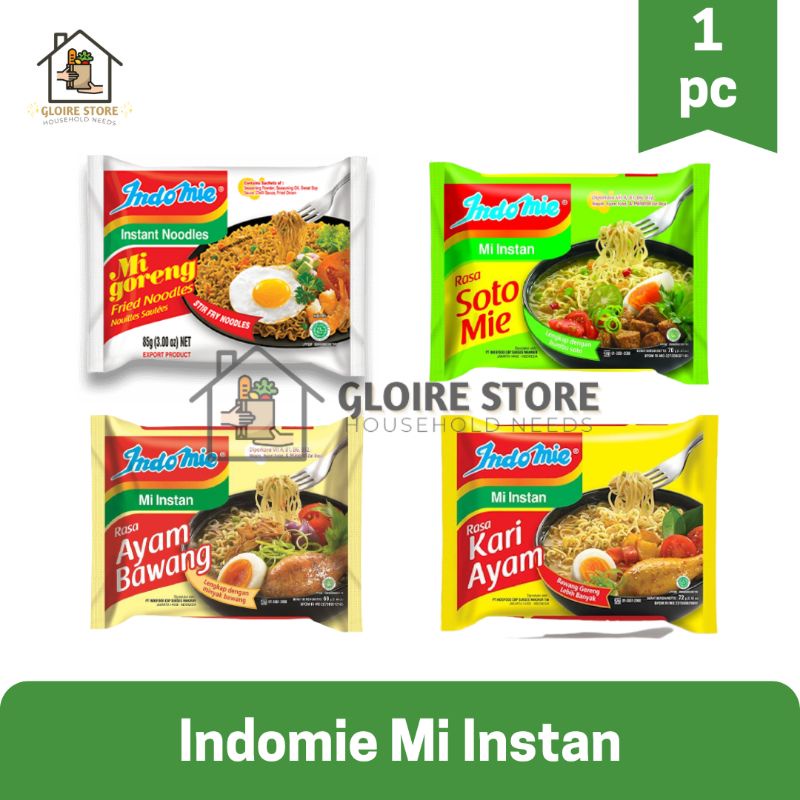 

INDOMIE Instan Soto Goreng Kari Rendang Ayam Bawang (YYR/S)