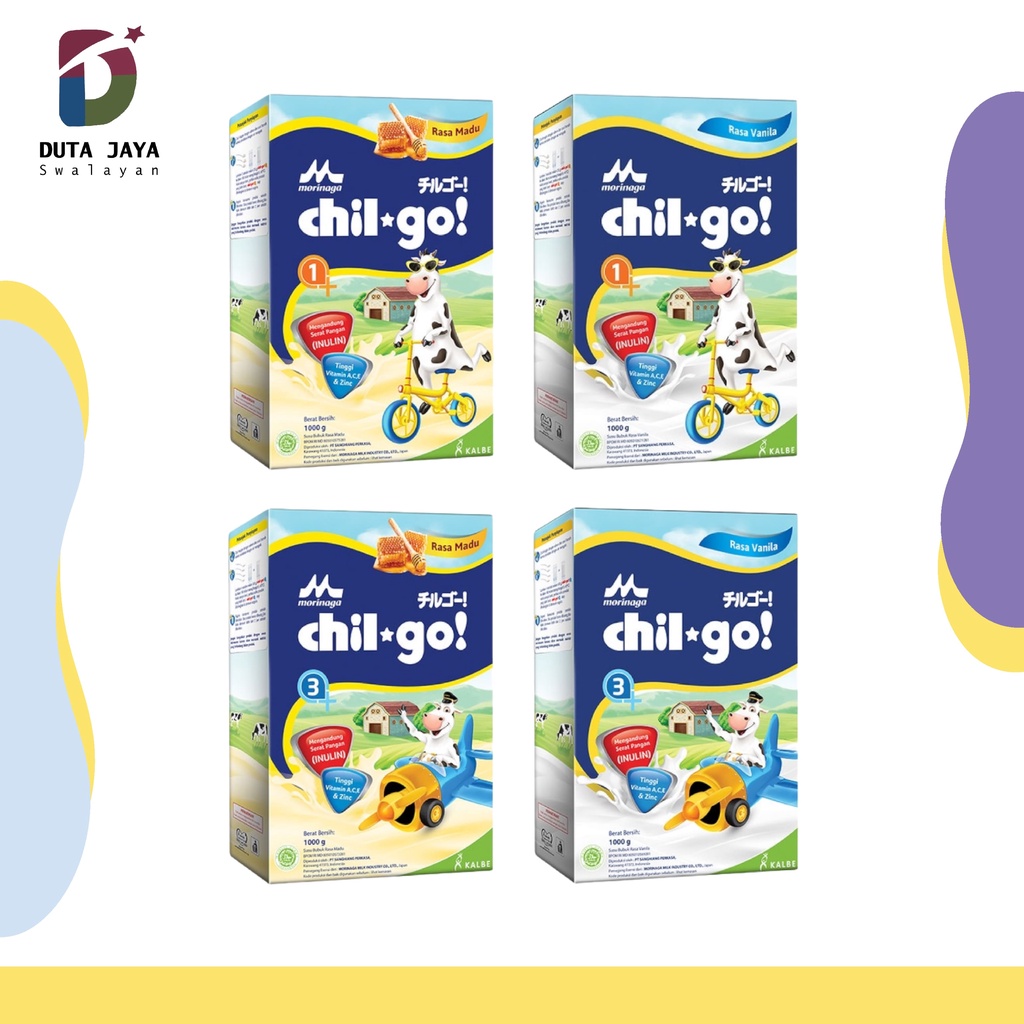 Morinaga Chil Go 1+ 3+ Powder 1 KG Susu Formula Anak Bubuk 1000 Gram