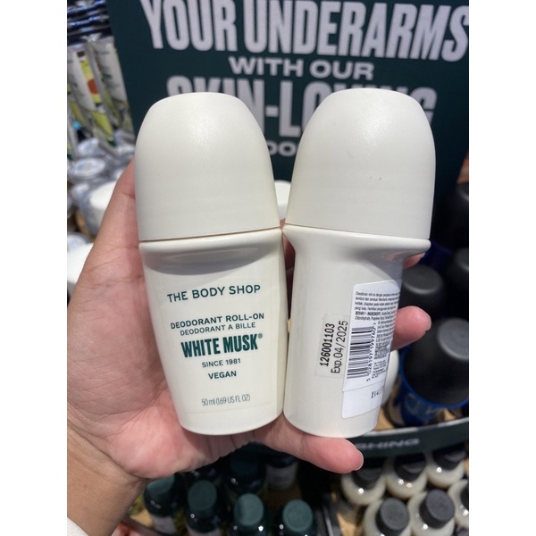 THE BODY SHOP DEODORANT WHITE MUSK CLASSIC VEGAN 50ml SALE