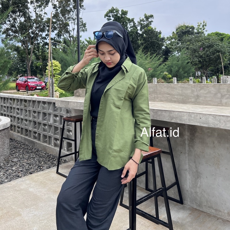 KEMEJA LINEN OVERSIZE