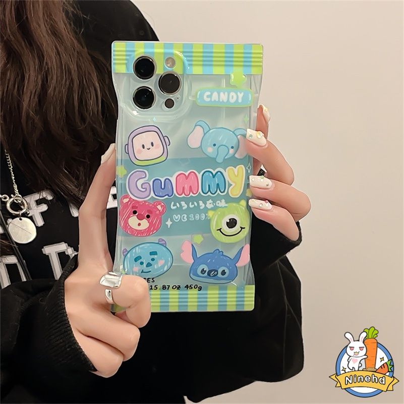 Realme 9pro+ C35 C31 C30 C21 C21 C21Y C25Y C25 C20 C20A C17 C15 C12 C11 8 8i 7i 5 5i 5s 6i Narzo 50A Prime Strawberry Bear Candy Bag Casing Ponsel Sarung Pelindung Soft Case Tahan Guncangan