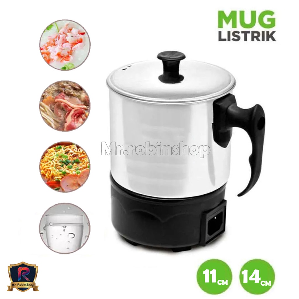 Mug Elektrik Pemanas Air Stainless Elektrik Heating Teko Listrik