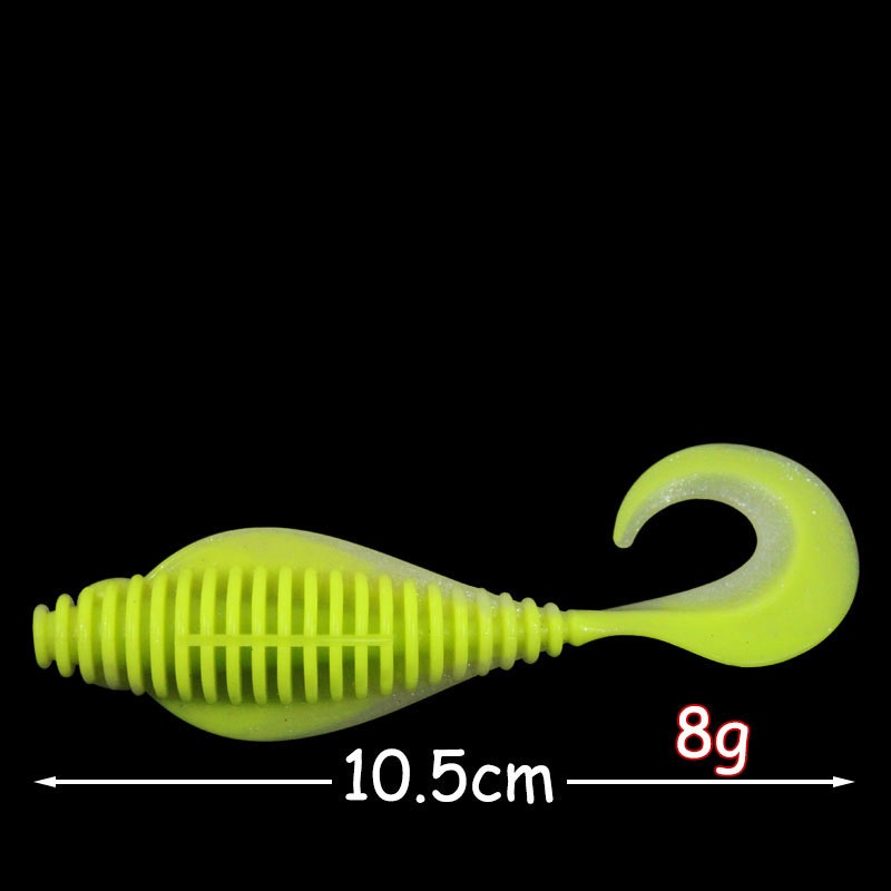 Shengyao 1Pcs T tail Soft Plastic Lure Killer Umpan Lembut 10cm 8g Zman Umpan Pancing T tail Umpan Siakap Soft Plastik Casting Bait