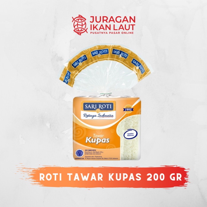 

Roti Tawar Kupas Sari Roti - 200 Gram