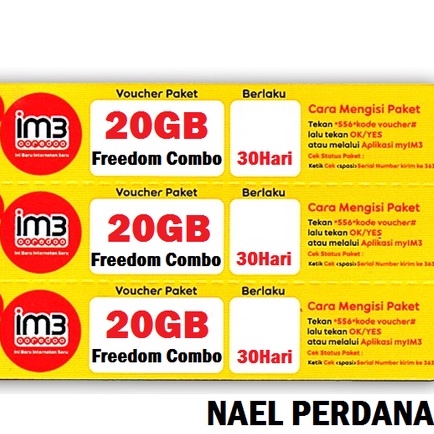 VCR Indosat Freedom Combo 20GB