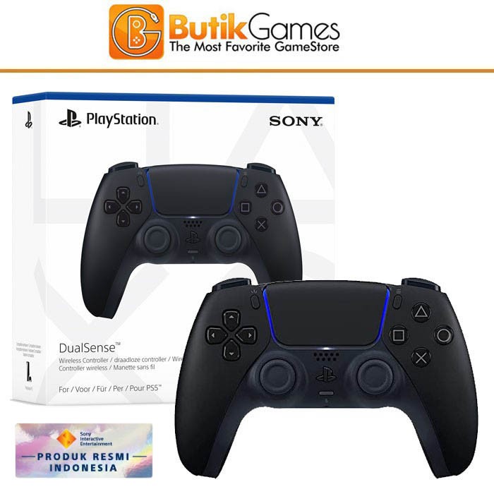 Stick PS5 Stik PS5 DualSense Wireless Controller Midnight Black Hitam