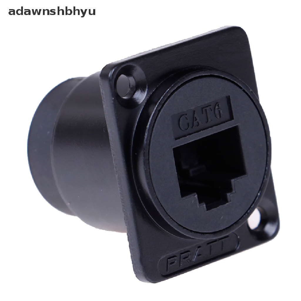 Adawnshbhyu RJ45 D-type module socket female Konektor Sinyal cat6 panel mount Jaringan ID