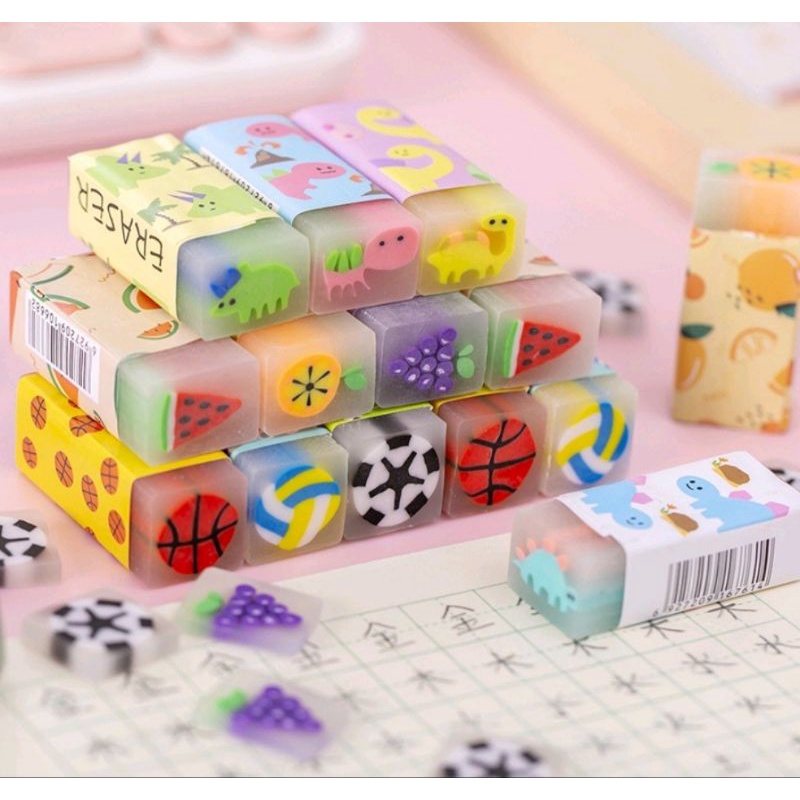 

Penghapus Eraser Fruit Dinosaurus Bola