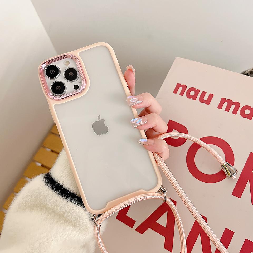 NEW Case Iphone 11 11 Pro Max X XS MAX XR Iphone 7 PLUS 8 Plus SE 2020 Chrome Metallic Frosted Sling