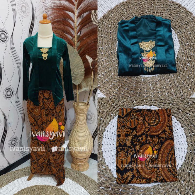 [Couple] Baju Prewedding / Baju Adat Jawa | Gambar Patung - Nuansa Hewes Hijau Botol