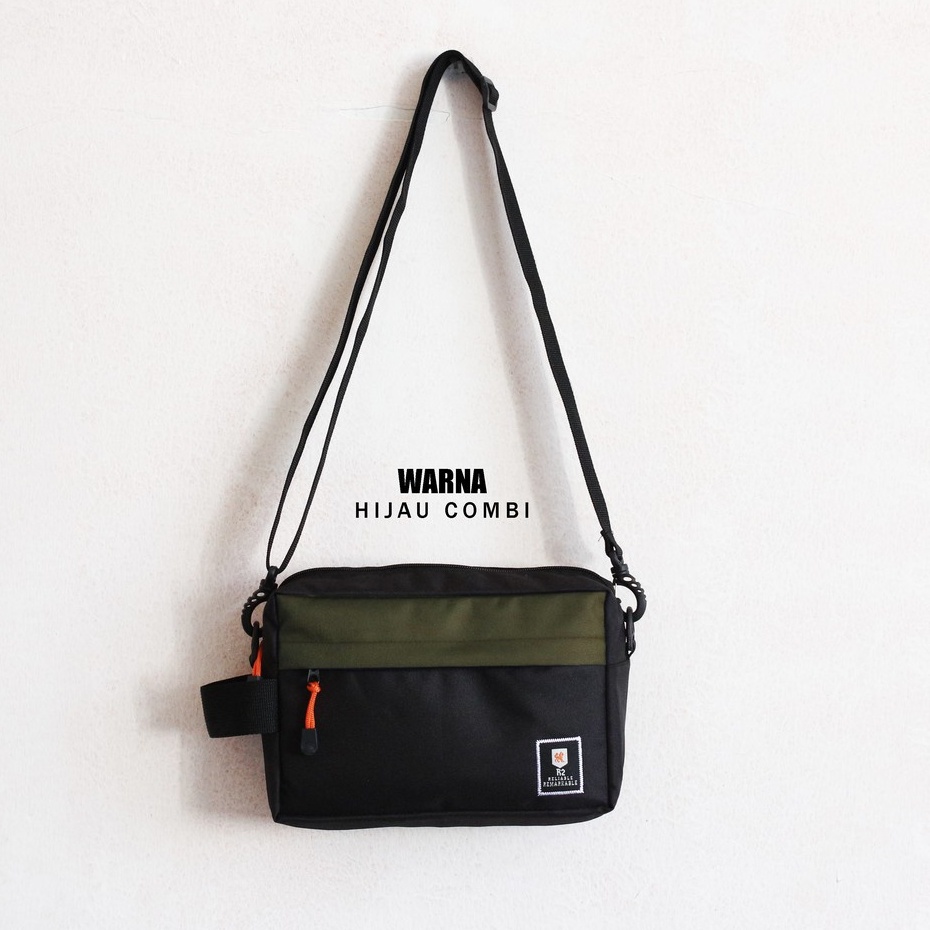 Tas Selempang Pria Wanita ANT PROJECT - R2 RELIABLE Tas Tangan Unisex COMBI - Tas Tangan Clutch Bag 