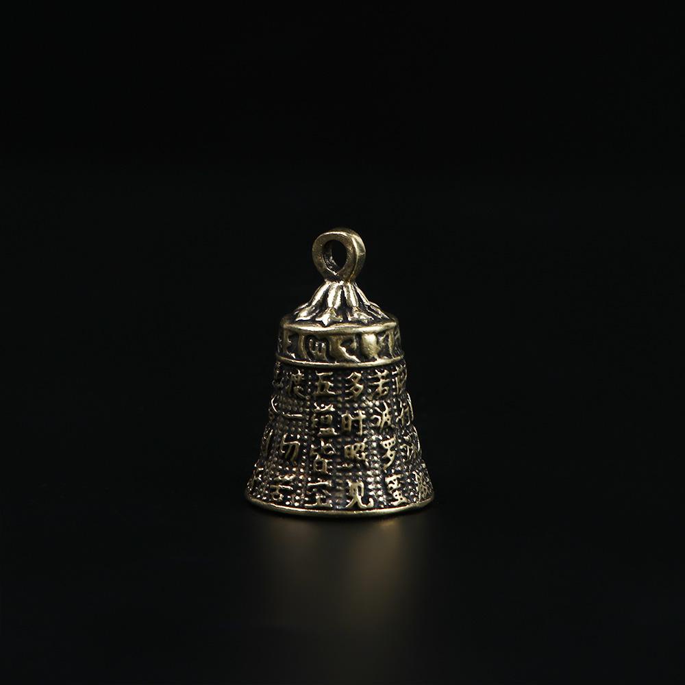 【 ELEGANT 】 Lonceng Angin Perunggu Tibet Halus Kunci Gantungan Liontin Mobil Liontin Dekorasi Rumah Peace Pendant Heart Sutra Bell