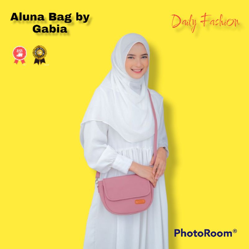 TAS SELEMPANG ALUNA BAG BY GABIA BAHAN CHOCOLY ANTI AIR WATERPROOF