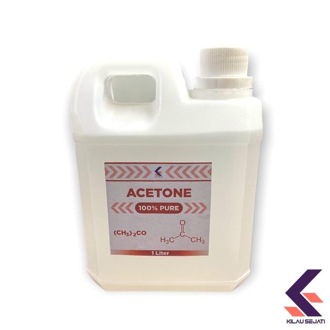[COD] Pure 100% Acetone Aceton Murni / Aseton murni / Nail Gel Remover 1 lt HEMAT Kode 1268
