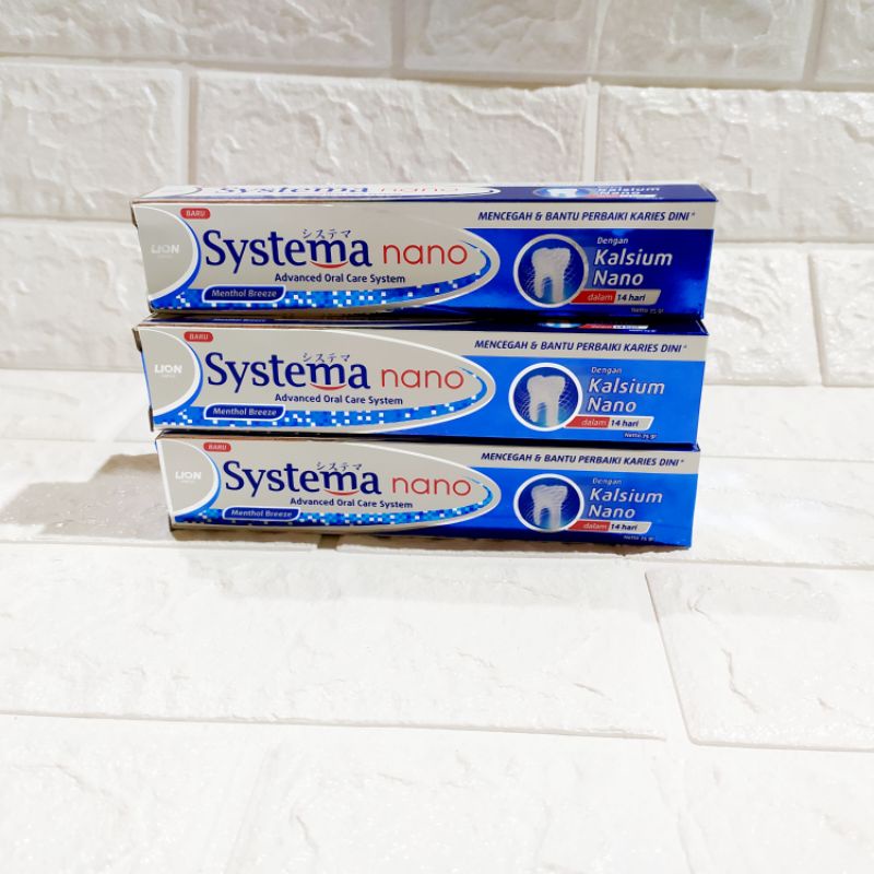 PASTA GIGI SYSTEMA NANO 75gr KALSIUM NANO