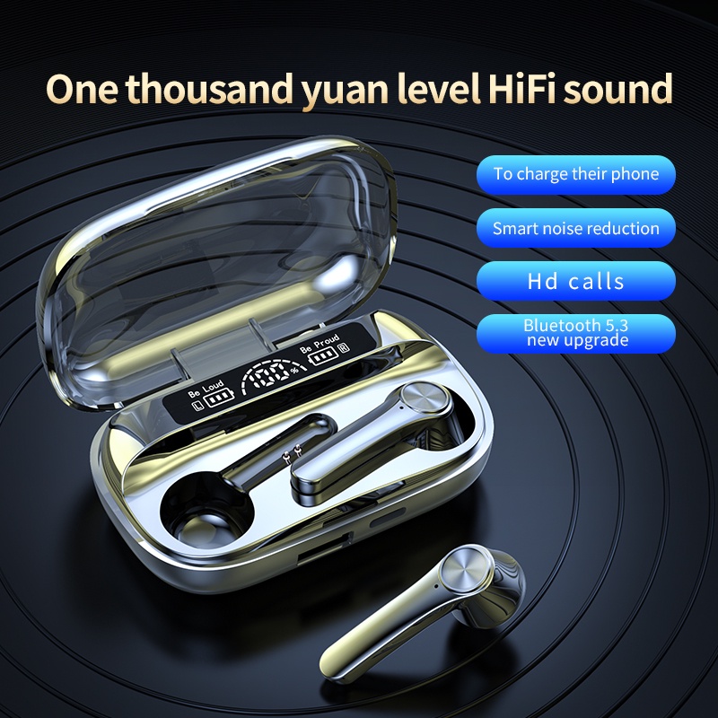 BQ20 TWS Bluetooth 5.3 Headset 9D Touch Sport Wireless Earphone