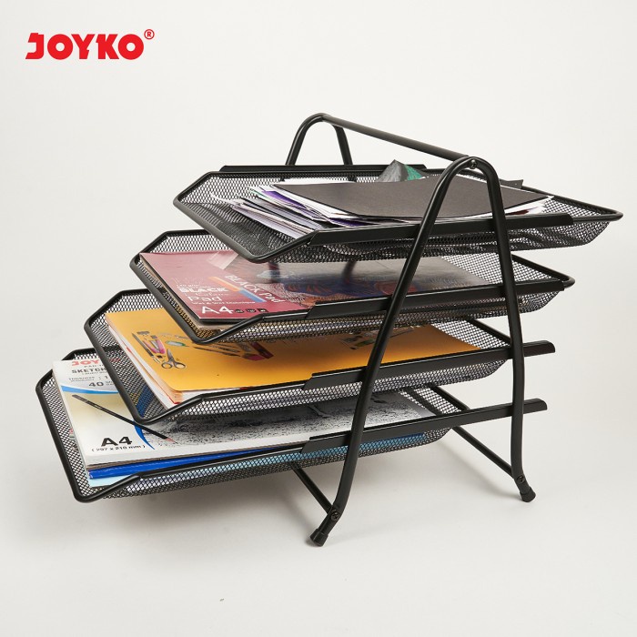 

EKSLUSIF Joyko Document Tray 4 Tier / Rak Dokumen 4 Tingkat DT-31 Code 2648