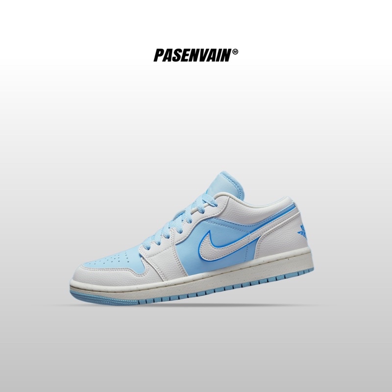 Air Jordan 1 Low Wmns Ice Blue 100% Original