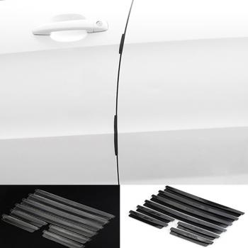 8 pcs Bumper Pelindung Pintu Mobil Kedap Suara Anti Gores Car Door Bumper / Pelindung Mobil Brio Avanza Sigra Alya Hrv Calya Ertiga / Stiker Mobil Keren 3D Pelindung Bemper Samurai Car Lips Bumper Karet Carbon Mobil / Stiker Karbon Rol Untuk Pijakan Pintu