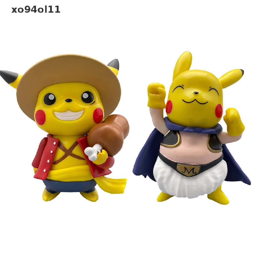 Xo Anime Pokemon Figure Pikachu Cosplay One Piece Luffy Dragon Ball Buu Figure Mainan OL