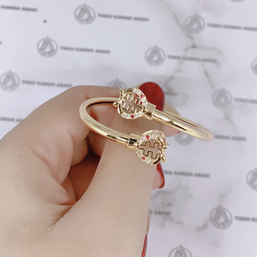 Xuping Gold Gelang Tangan Anak Perempuan Model Bangkok Bola Bola *19