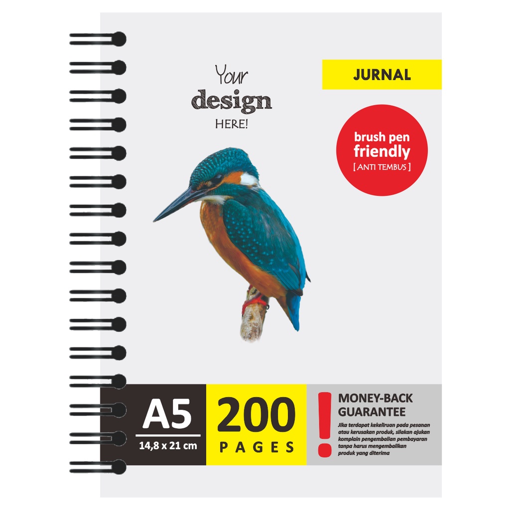 

JURNAL DIARY Custom MATTE Style A5 Softcover STANDARD Version