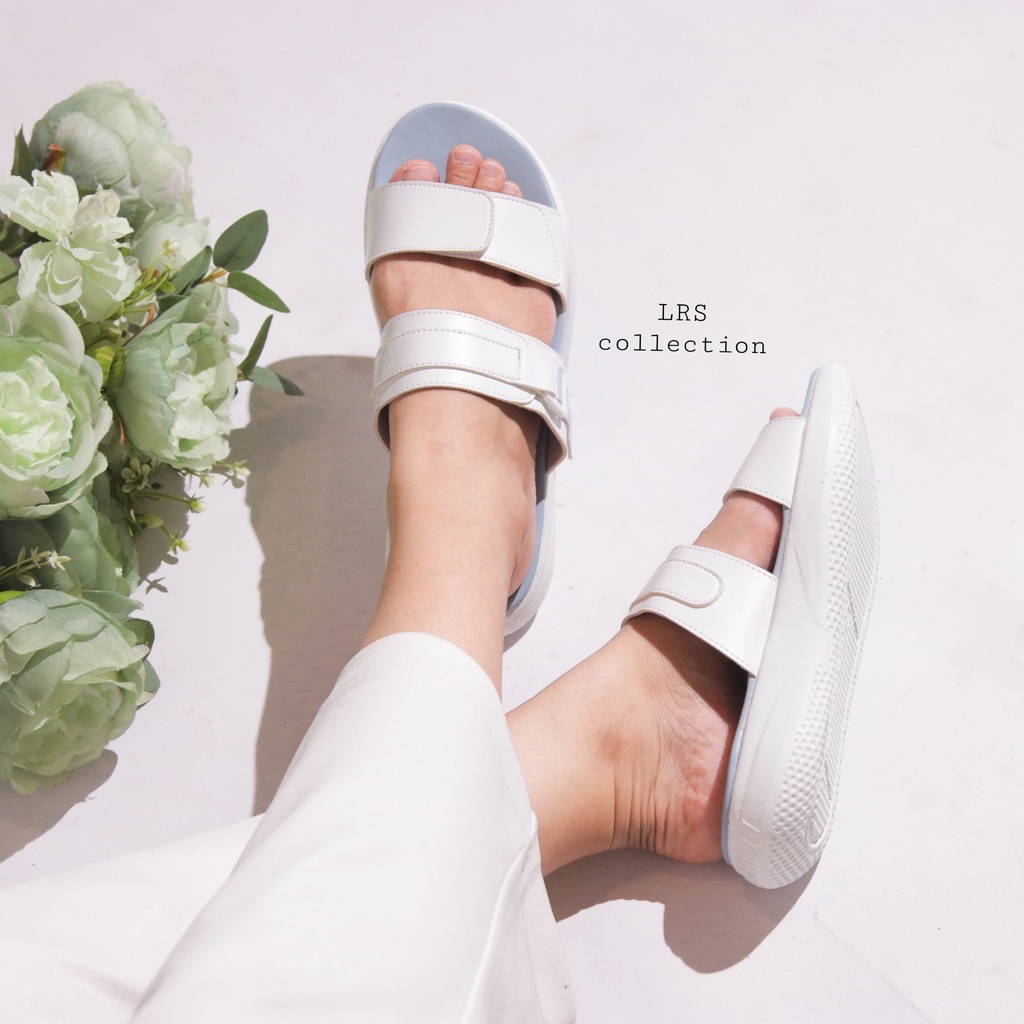 [ CLASS SLIPPERS BRAND  LOKAL] LRS COLLECTION  MIMI  - SKY BLUE PREMIUM