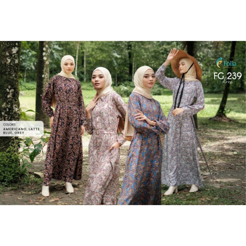 TERBARU FOLIA GAMIS FG 239 BAHAN RAYON DIAMOND