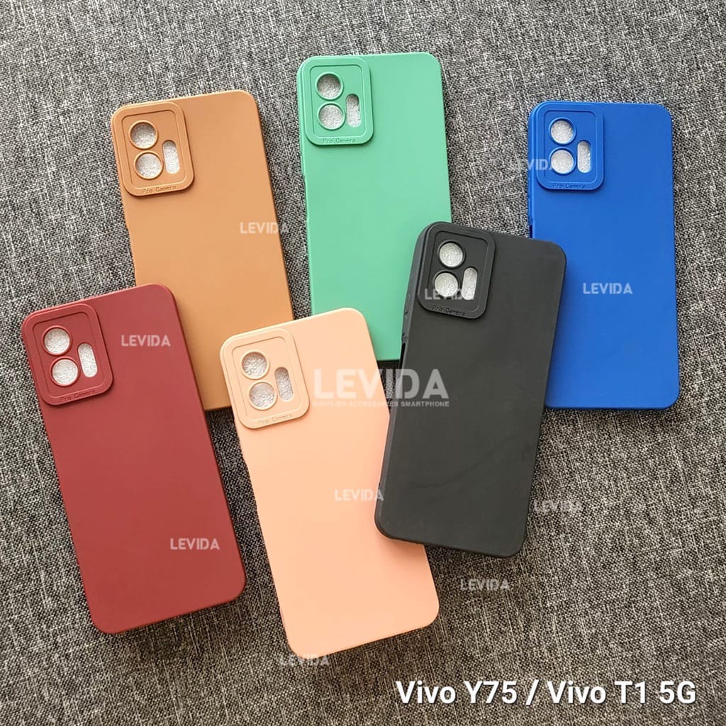 VIVO T1 5G CASE PRO CAMERA MACARON CASE VIVO T1 5G