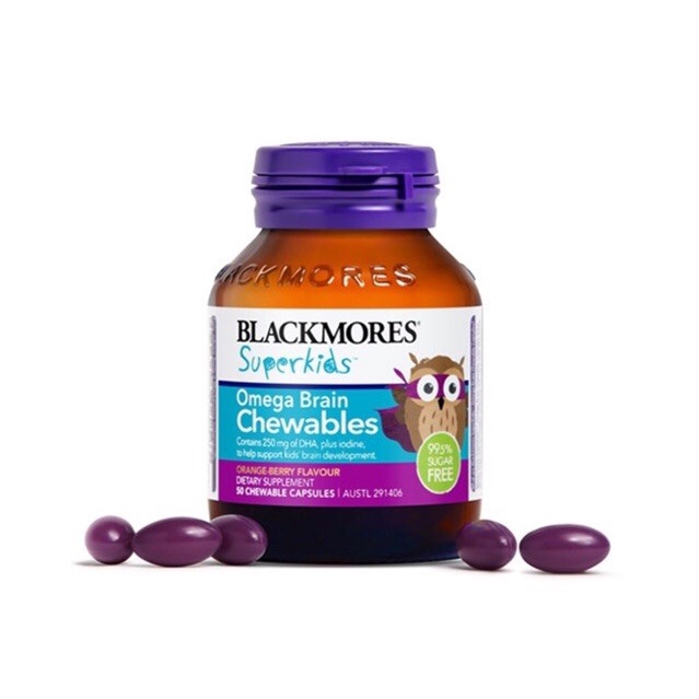 Blackmores Superkids Omega Brain Chewable 60s