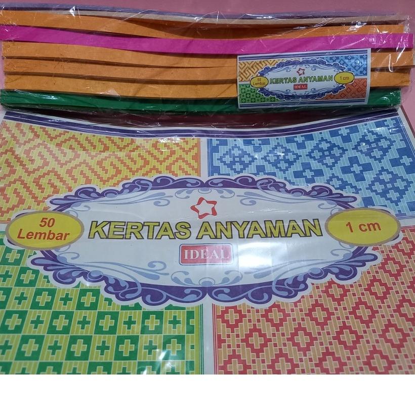 

KERTAS ANYAMAN 1 CM MERK IDEAL 1 PACK ( ISI 50 LEMBAR) TERLARISS...,,,,,