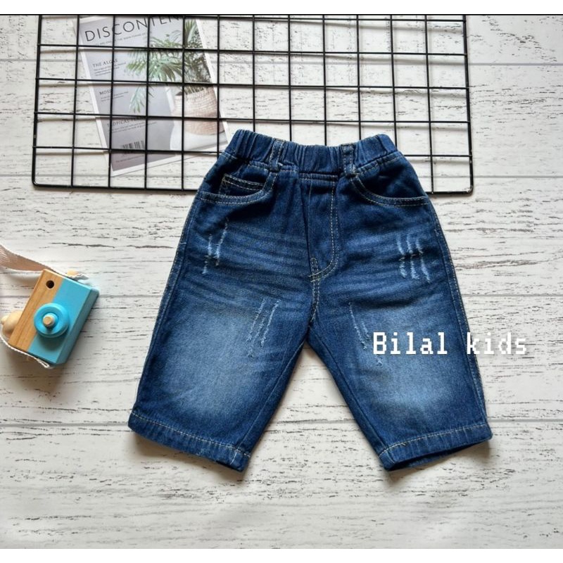 CELANA SONTOG JEANS PENDEK ANAK LAKI PEREMPUAN