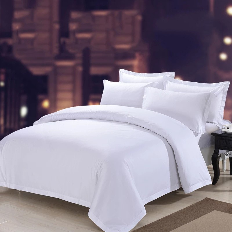 Sprei Hotel Polos Putih Premium Katun Jepang