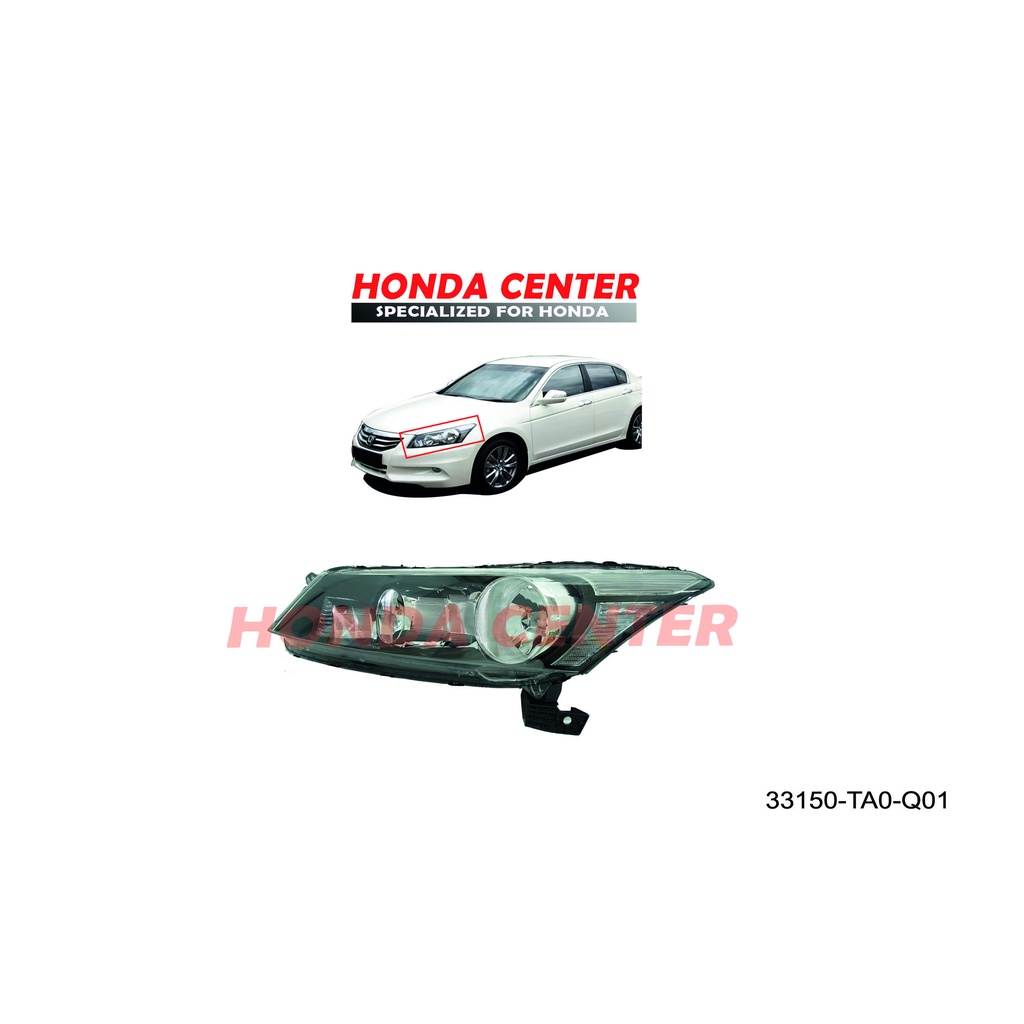 head lamp lampu depan kiri kanan honda accord cp2 2008 2009 2010 2011 2012