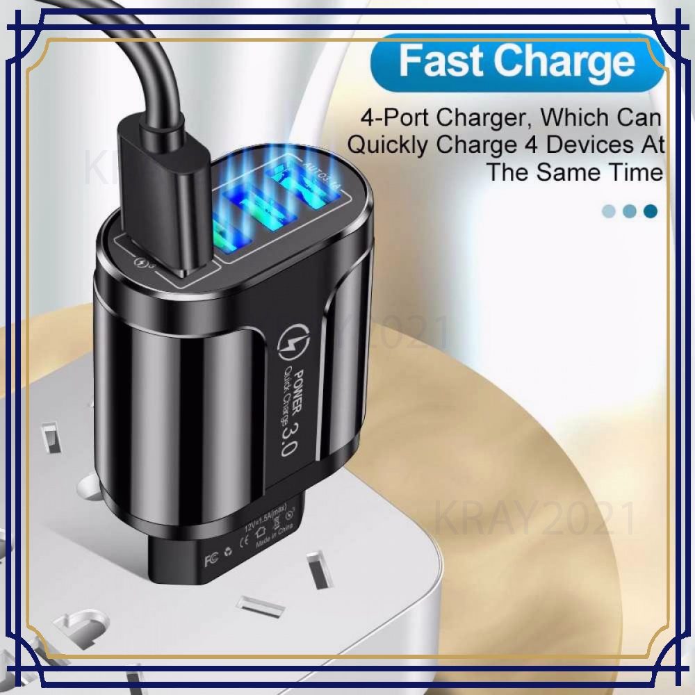 Charger USB Fast Charger 4 Port QC 3.0 48W -CG307