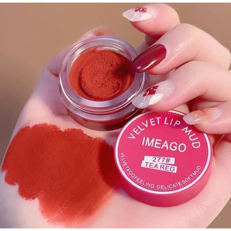 4 Warna Lip Gloss Kaleng Berkilau, Lipstik Pelembab Kristal Lapisan Kaca, Lip Gloss Padat, Lipstik Matt, Makeup Korea Tahan Lama